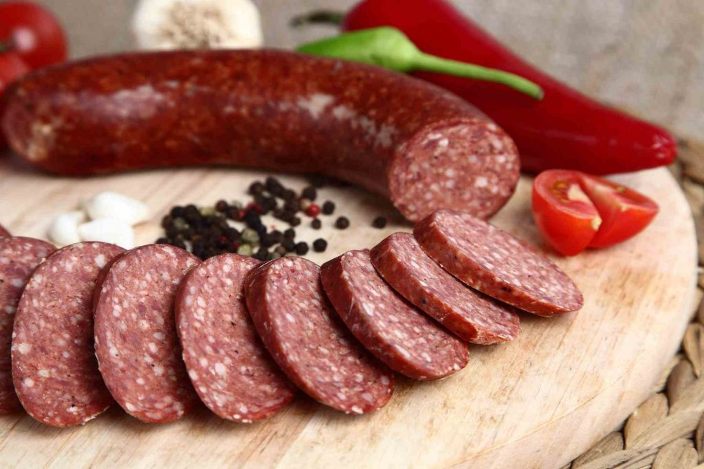 How is Turkish sausage (sucuk) produced?