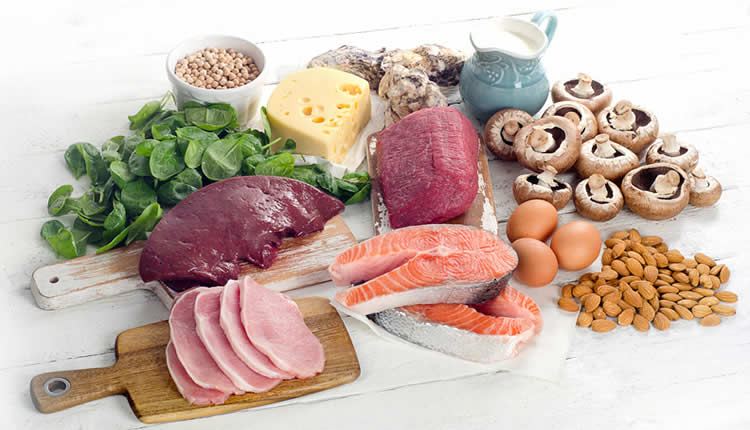 Which foods contain vitamin B12?
